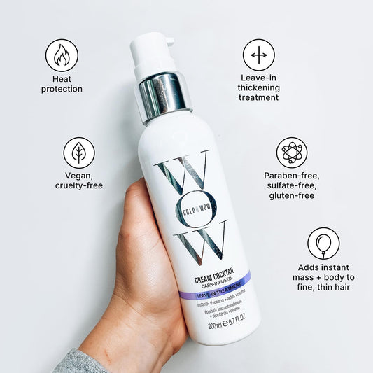 NOW Dream Cocktail Carb Infused Leave-in Treatment Volumizer Hair (Pack of 2)