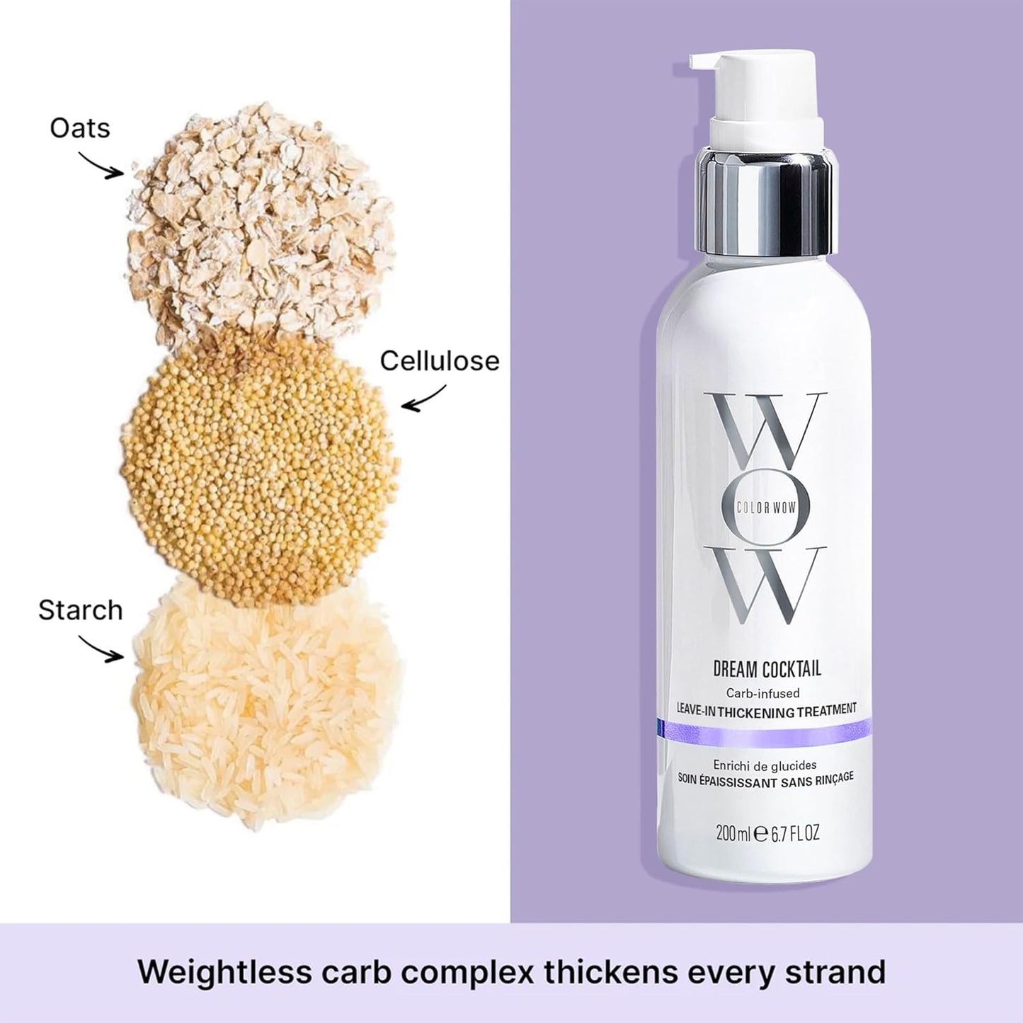 NOW Dream Cocktail Carb Infused Leave-in Treatment Volumizer Hair (Pack of 2)